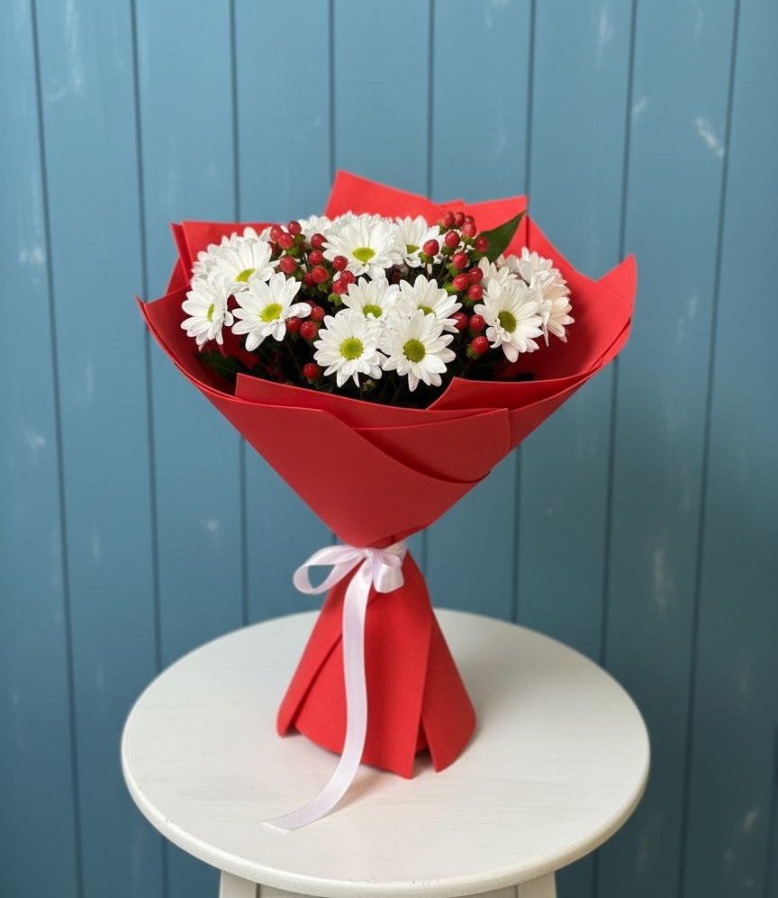 Букет цветов из: Хризантемы в Успенской