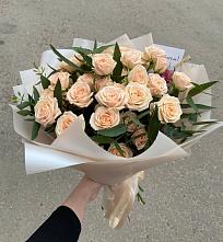 Букет Кремовые розы Латте в Успенской