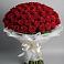Букет 101 Красная роза Блэк Мэджик в Успенской