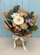 Букет цветов из:  Герберы и Хризантемы в Успенской