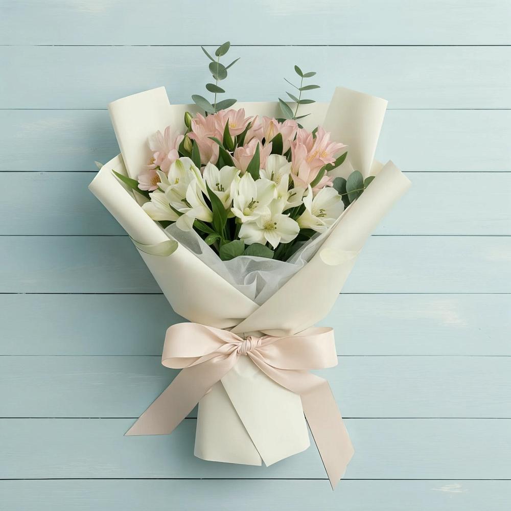 Букет цветов из: Альстромерии в Успенской