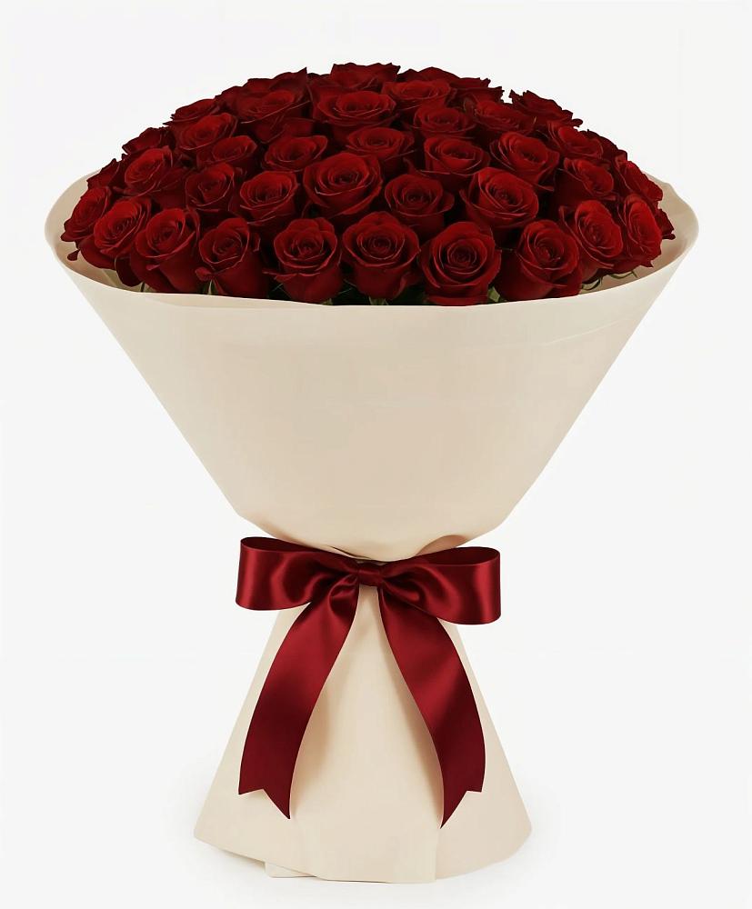 Букет 101 Бордовая роза Блэк Бакарра в Успенской