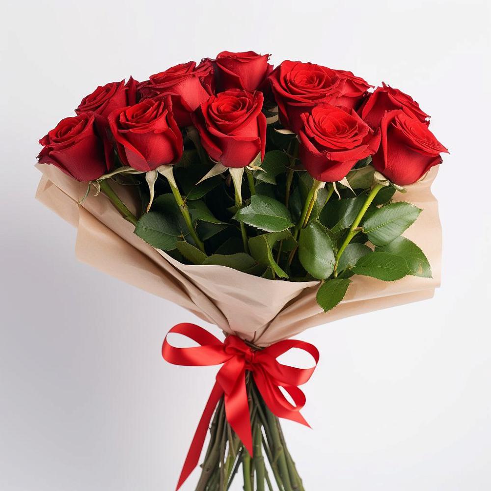 Букет 11 Красных роз Эдлесс Лав в Успенской